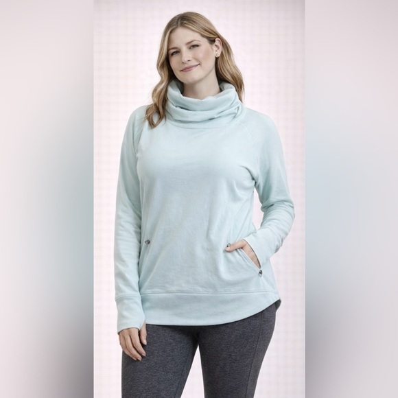 lululemon athletica Sweaters - Lululemon mint green cowl neck Sweater